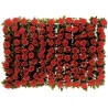 BOITE DE 12 BARRETTES ROSES ROUGES 80104 L2G