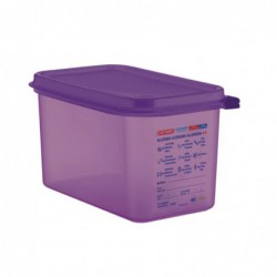 Bac hermétique violet antiallergénique GN1/4 Araven 4