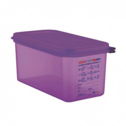 Bac hermétique violet antiallergénique GN1/3 Araven 6L CM788 Araven