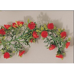 GUIRLANDE ROSES POMPONS ROUGES 82150 L2G