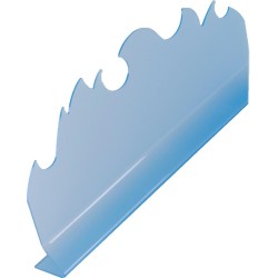 SEPARATEUR VAGUE BLEU TRANSLUCIDE 750X85X320 MM, 82200 L2G