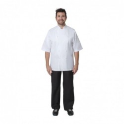 Veste chef unisexe Chef Works Executive Capri blanche EU56 A915-56 Chef Works