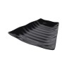 PLAT MELAMINE NOIR ONDULE 1/4 DE ROND 85554 L2G