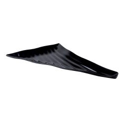 PLAT MELAMINE NOIR ONDULE TRIANGULAIRE 'R' 85556 L2G