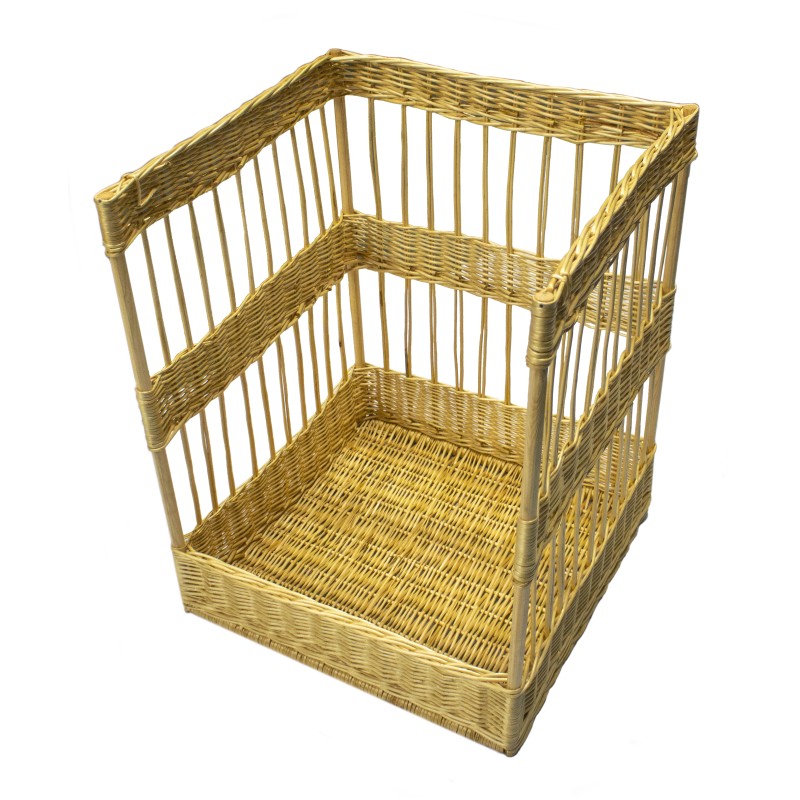 CORBEILLE OSIER BLANC 58X58CM H.740X140 MM 92111 L2G CORBEILLE OSIER BLANC 58X58CM H.740X140 MM 92111 L2G