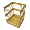 CORBEILLE OSIER BLANC 58X58CM H.740X140 MM 92111 L2G