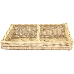 PANIERE OSIER BLANC SAUCISSON 495X400MM 92115 L2G