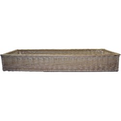 PANIERE OSIER BLANC SAUCISSON 640X300MM 92116 L2G