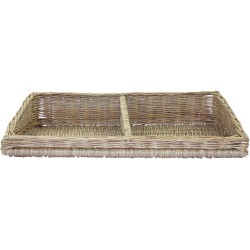 PANIERE OSIER BLANC SAUCISSON 640X400MM 92117 L2G