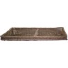CORBEILLE OSIER BLANC LONG.780MM LARG.280MM 92140 L2G