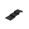 ESCALIER 3 MARCHES PLEXIGLAS NOIR 9231N L2G