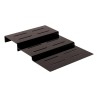 ESCALIER 3 MARCHES PLEXIGLAS NOIR 9232N L2G