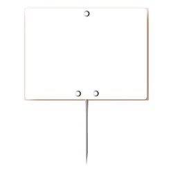 PAQUET DE 10 ETIQUETTES EN PVC, COULEUR BLANCHE 9430 L2G