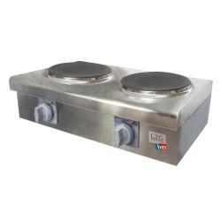 RECHAUD ELECTRIQUE A POSER, 2 PLAQUES DIAM. 230 MM AEO-02 L2G