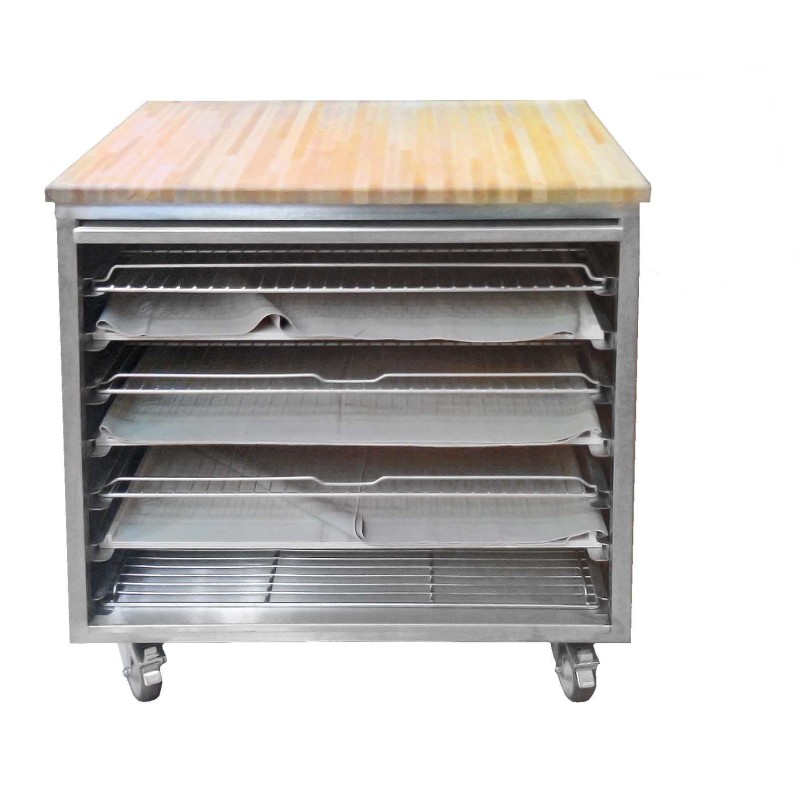 ARMOIRE PARISIEN BAS INOX 304, SUR ROULETTES INOX APARB L2G ARMOIRE PARISIEN BAS INOX 304, SUR ROULETTES INOX APARB L2G