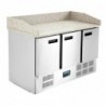 Comptoir de préparation à pizza réfrigéré 3 portes Polar Série G 368L CN402 Polar