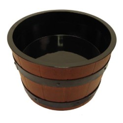 BARRIL ABS AVEC SEAU MELAMINE NOIR BBS350 L2G
