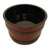 BARRIL ABS AVEC SEAU MELAMINE NOIR BBS350 L2G