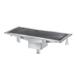 CANIVEAU INOX PANIER A DECHET AMOVIBLE SIPHON CAN1000X300-SV L2G
