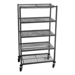 CHARIOT D'EGOUTTAGE INOX BACS ET PLATEAUX CHDEP10044 L2G
