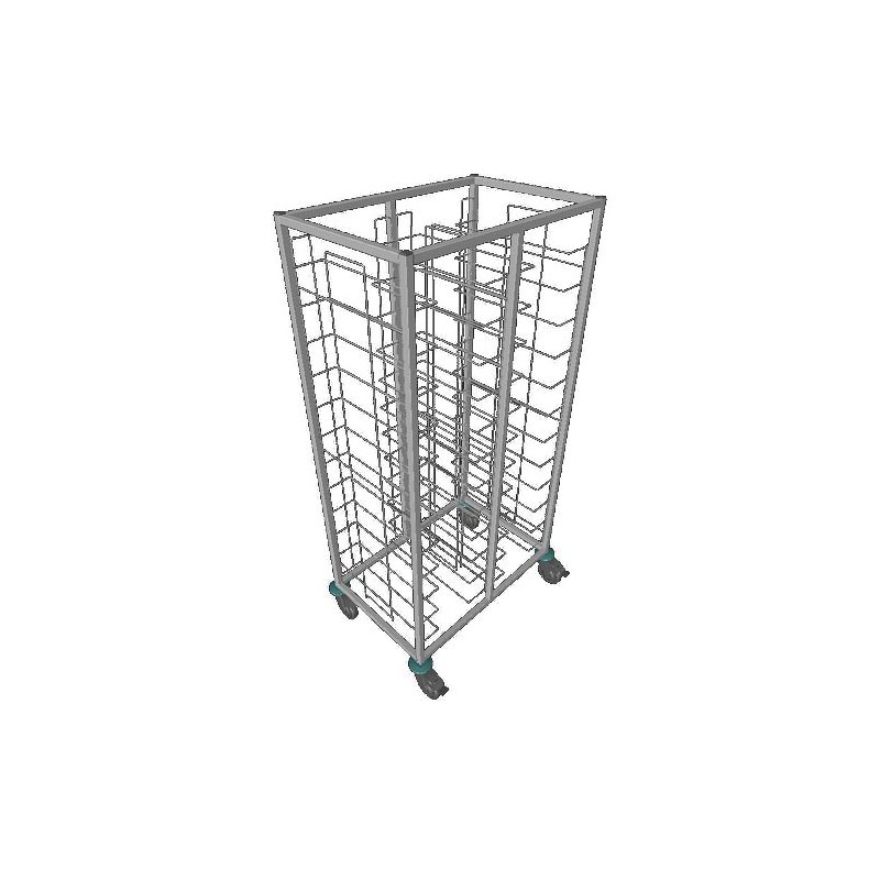 CHARIOT DE DEBARRASSAGE INOX 1X12 NIVEAUX, CHDEP10523 L2G CHARIOT DE DEBARRASSAGE INOX 1X12 NIVEAUX, CHDEP10523 L2G