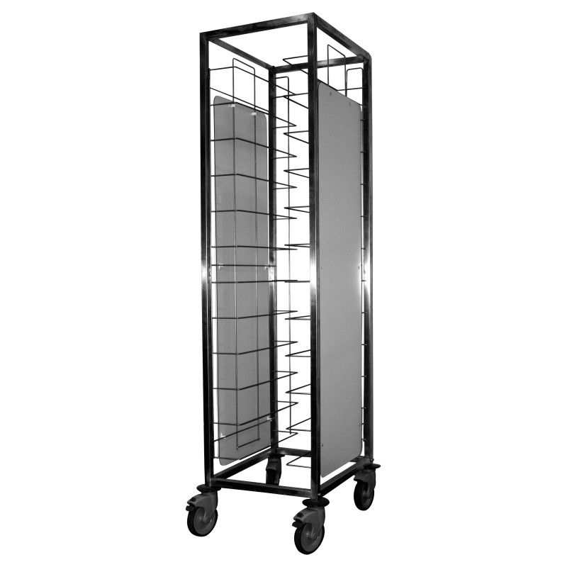 CHARIOT DE DEBARRASSAGE INOX 1X12 NIVEAUX, CHDPP10523 L2G CHARIOT DE DEBARRASSAGE INOX 1X12 NIVEAUX, CHDPP10523 L2G
