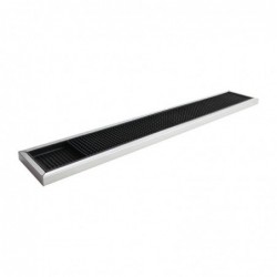 Tapis de bar en caoutchouc avec cadre en acier inoxydable Beaumont 600 x 100 mm CN741 Beaumont