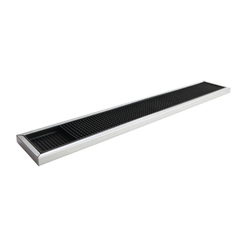 Tapis de bar en caoutchouc avec cadre en acier inoxydable Beaumont 600 x 100 mm CN741 Beaumont Tapis de bar en caoutchouc avec cadre en acier inoxydable Beaumont 600 x 100 mm CN741 Beaumont