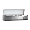 VITRINE A INGREDIENTS INOX, +2/+8°C, GAZ R600A C-VRX1200/380 L2G