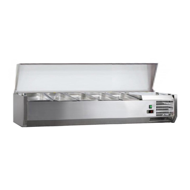 VITRINE A INGREDIENTS INOX, +2/+8°C, GAZ R600A C-VRX1400/380 L2G VITRINE A INGREDIENTS INOX, +2/+8°C, GAZ R600A C-VRX1400/380 L2G