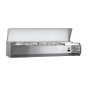 VITRINE A INGREDIENTS INOX, +2/+8°C, GAZ R600A C-VRX1400/380 L2G