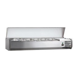 VITRINE A INGREDIENTS INOX, +2/+8°C, GAZ R600A C-VRX1500/380 L2G