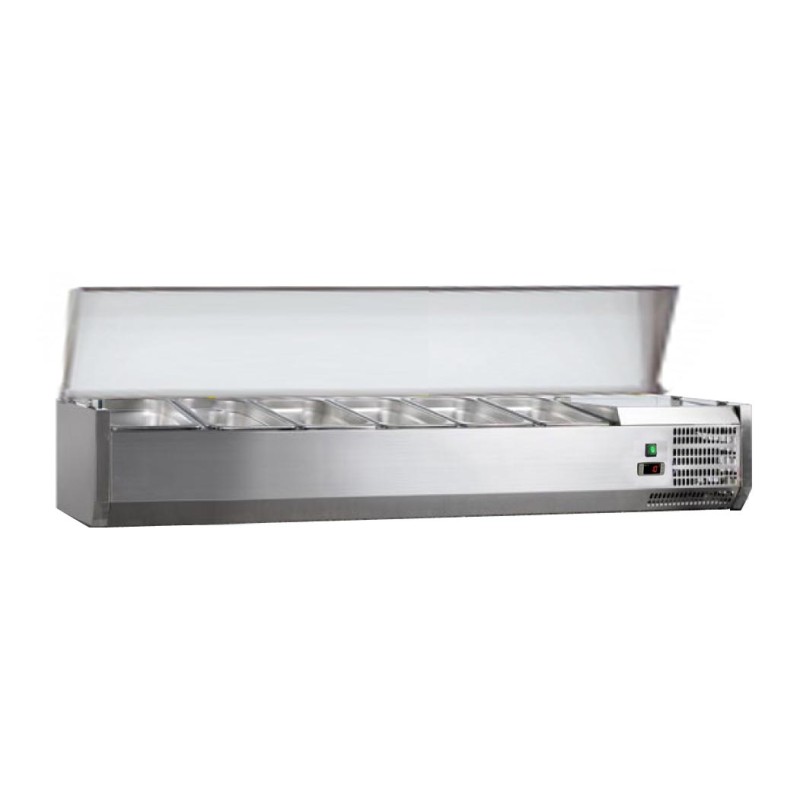 VITRINE A INGREDIENTS INOX, +2/+8°C, GAZ R600A C-VRX1500/380 L2G VITRINE A INGREDIENTS INOX, +2/+8°C, GAZ R600A C-VRX1500/380 L2G