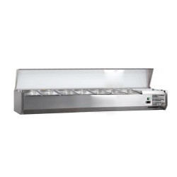 VITRINE A INGREDIENTS INOX, +2/+8°C, GAZ R600A C-VRX1600/380 L2G