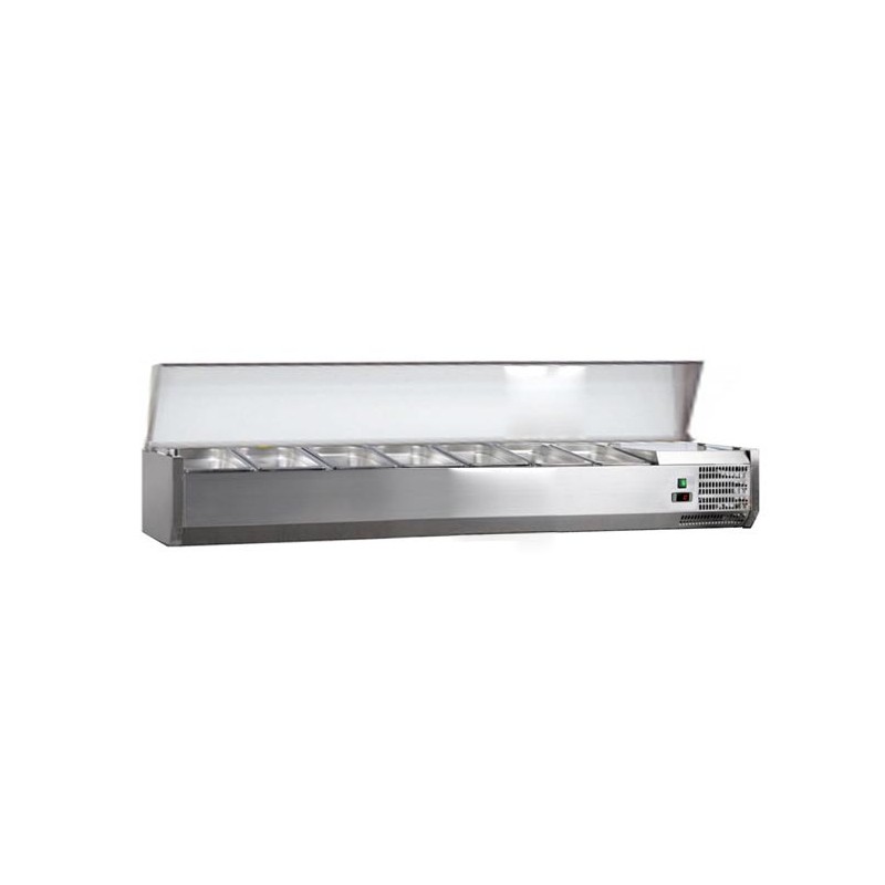 VITRINE A INGREDIENTS INOX, +2/+8°C, GAZ R600A C-VRX1600/380 L2G VITRINE A INGREDIENTS INOX, +2/+8°C, GAZ R600A C-VRX1600/380 L2G