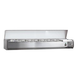 VITRINE A INGREDIENTS INOX, +2/+8°C, GAZ R600A C-VRX1800/380 L2G