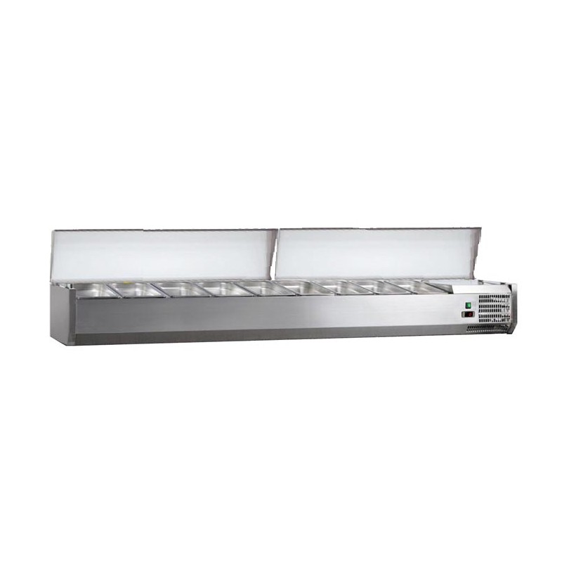 VITRINE A INGREDIENTS INOX, +2/+8°C, GAZ R600A C-VRX2000/380 L2G VITRINE A INGREDIENTS INOX, +2/+8°C, GAZ R600A C-VRX2000/380 L2G