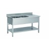 PLONGE INOX 304 DEMONTABLE, 2 BACS 500X400X250 MM DCPL206-2BG-ETP L2G