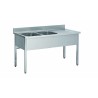 PLONGE INOX 304 DEMONTABLE, 2 BACS 600X500X300 MM DCPL207-2BG L2G