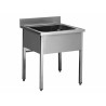 PLONGE INOX 304 DEMONTABLE, 1 BAC 500X400X250 MM DCPL96-1B L2G