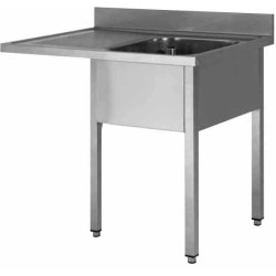 PLONGE INOX 304 DEMONTABLE ENCASTREMENT LV, 1 BAC DCPLV146-1BD L2G