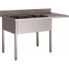 PLONGE INOX 304 DEMONTABLE ENCASTREMENT LV,2 BACS DCPLV187-2BG L2G