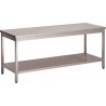 TABLE INOX 304 DEMONTABLE CENTRALE AVEC ETAGERE DCTCE107 L2G