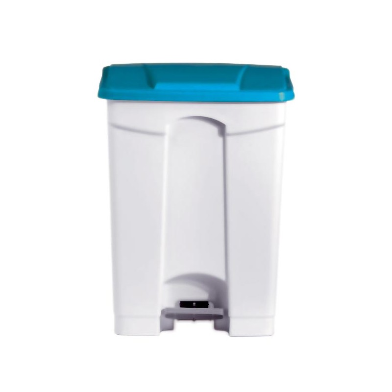 POUBELLE BLANCHE POLYPROPYLENE 90L COUVERCLE BLEU DIFP90BL L2G POUBELLE BLANCHE POLYPROPYLENE 90L COUVERCLE BLEU DIFP90BL L2G
