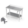 TABLE INOX SOUDEE INOX 304 ADOSSEE CONFOR'TABLE DP0A-QLV-106 L2G