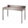 TABLE ADOSSEE DEMONTABLE INOX 304, PIEDS RONDS, DRTA106 L2G