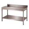 TABLE ADOSSEE DEMONTABLE INOX 304, DRTAE106 L2G