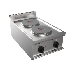FOURNEAU ELECTRIQUE 2 PLAQUES RONDES D220 A POSER E7-CUET2BB L2G