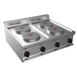 FOURNEAU ELECTRIQUE 4 PLAQUES RONDES D220 A POSER E7-CUET4BB L2G