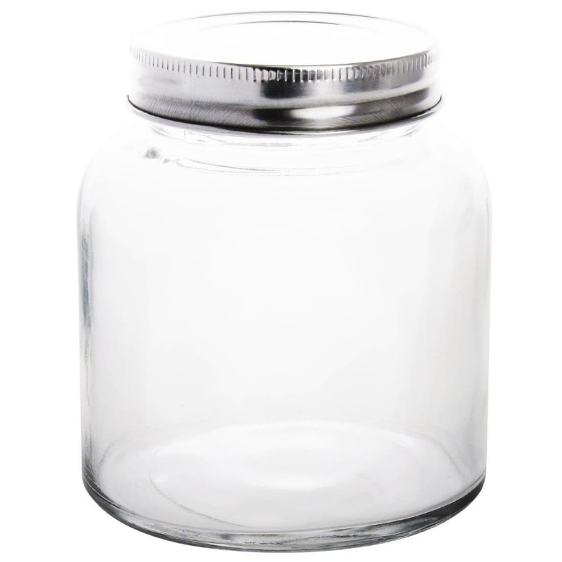 Bocaux à conserves en verre avec couvercle à visser Vogue 330ml (lot de 6) CP082 Vogue Bocaux à conserves en verre avec couvercle à visser Vogue 330ml (lot de 6) CP082 Vogue